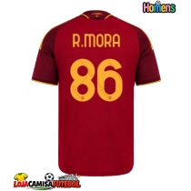 Camisa de Futebol AS Roma Rodrigo Mora #86 Equipamento Principal 2026-27 Manga Curta